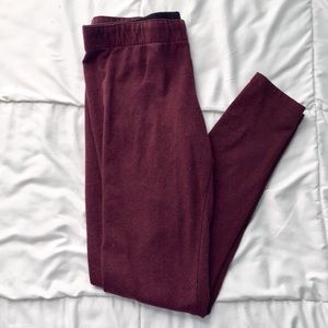 maroon garage leggings!
